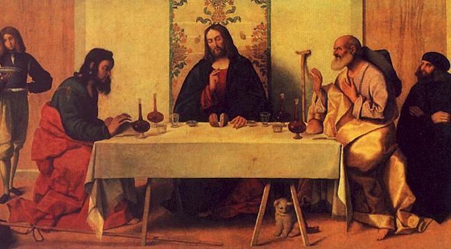Vincenzo Catena The Supper at Emmaus oil painting picture